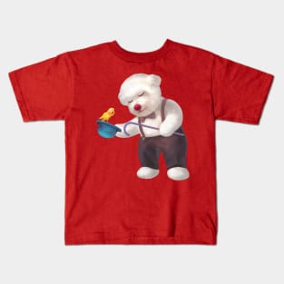 Cute dog performing magic trick Kids T-Shirt